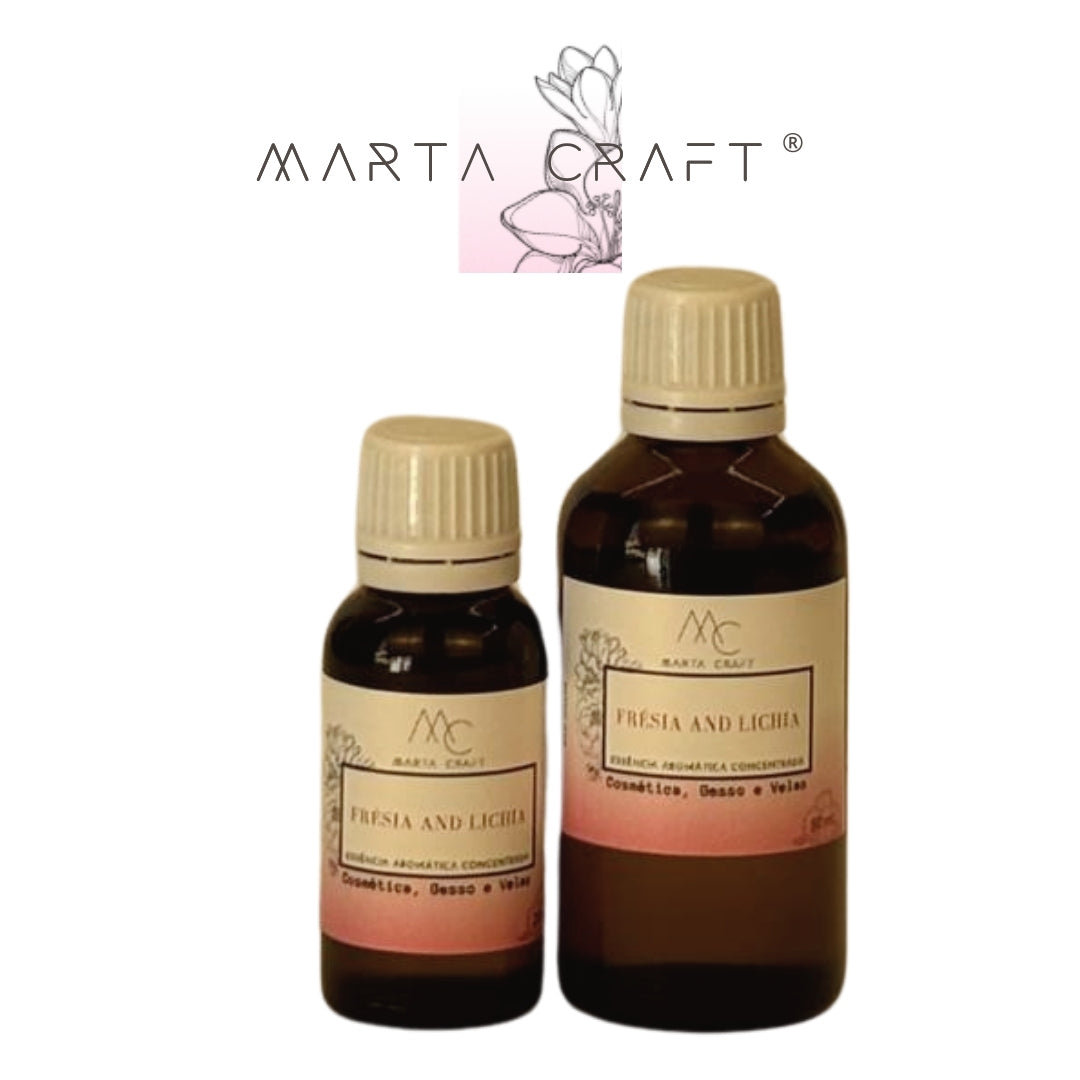Essência aromática concentrada para Velas e Sabonetes e Gesso - Frésia & Lichia