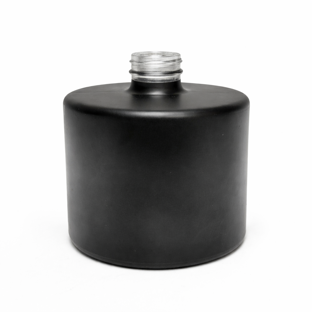 Frasco Vidro Preto Difusor Redondo 120 mL