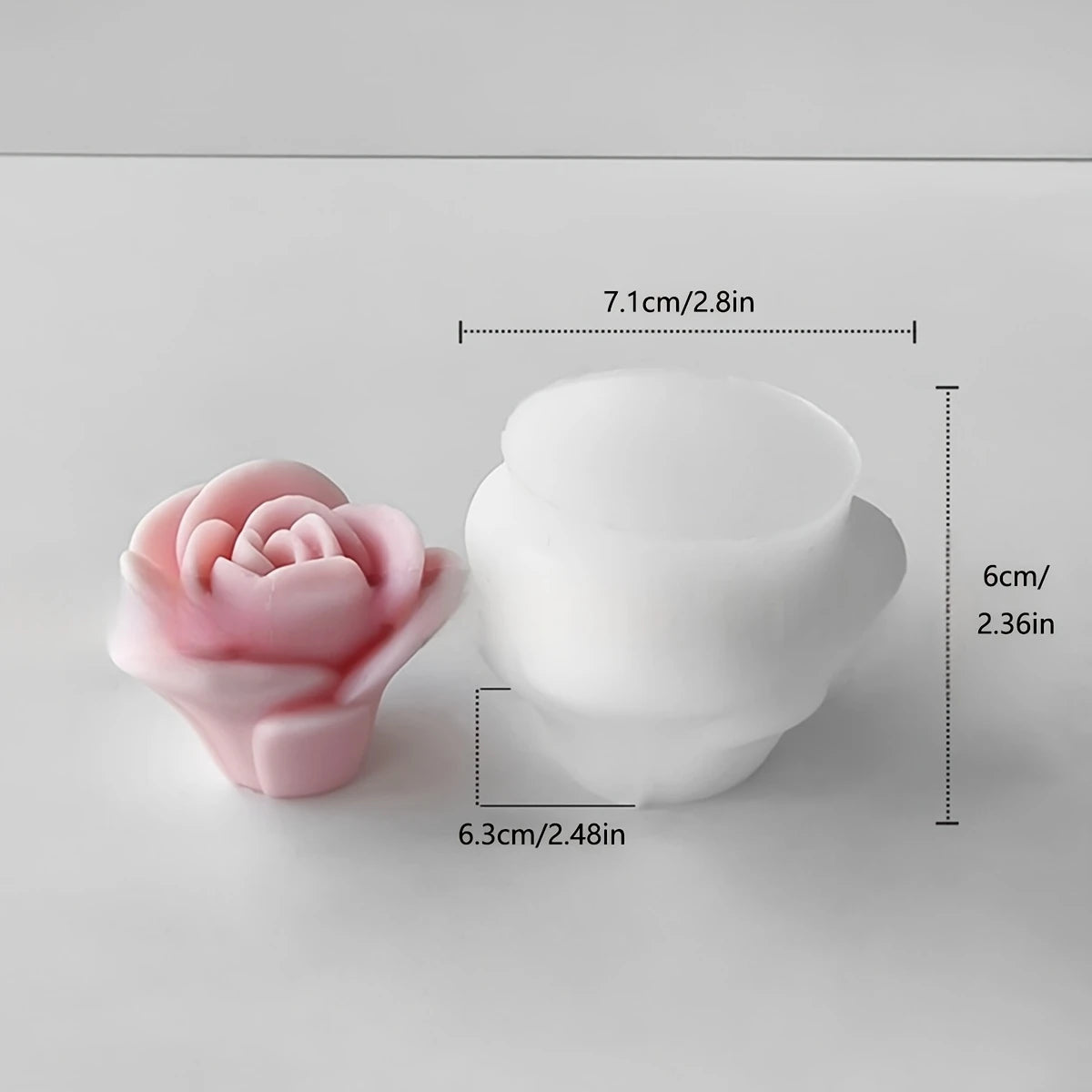 F107MS- Molde de Silicone Rosa