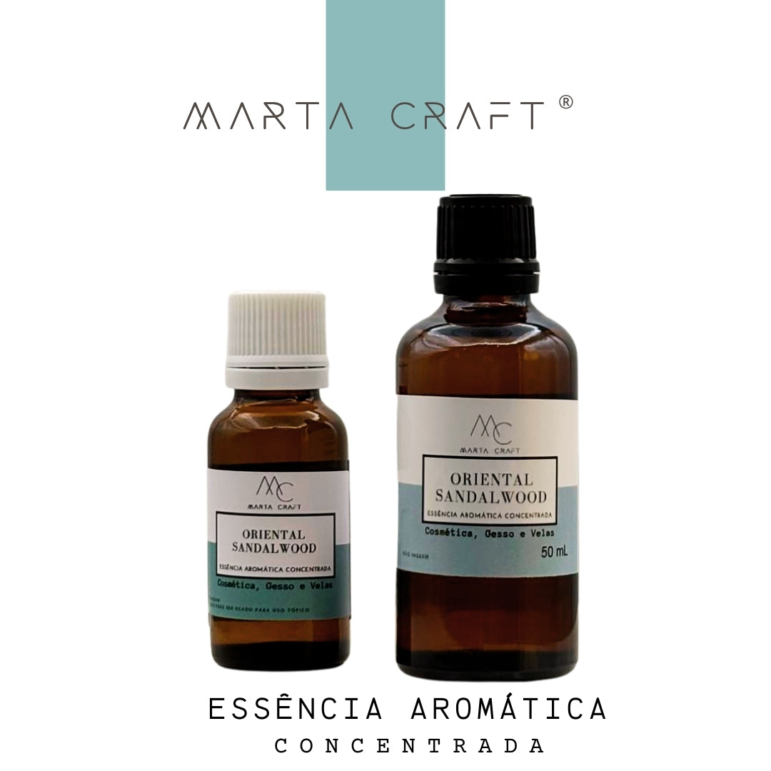 Essência aromática concentrada para Velas e Sabonetes e Gesso - ORIENTAL SANDALWOOD