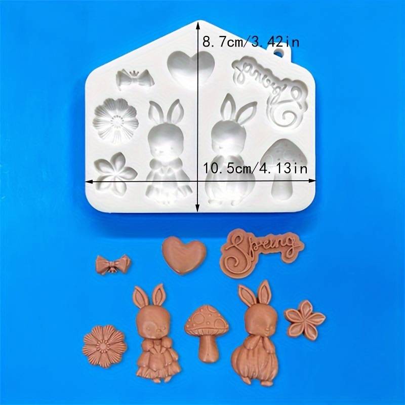 P0019MS- Molde Coelhinhos Páscoa 2 modelos