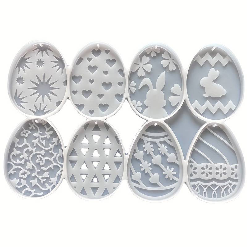 P021MS - Molde de silicone epoxi - Forma Pendurado Ovo