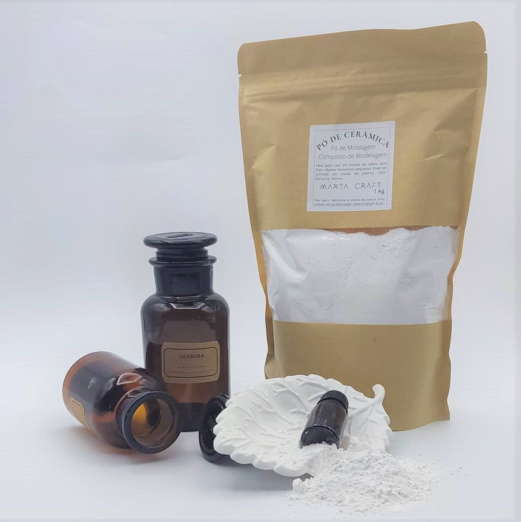 PO CERAMICO EXTRA FORTE 1KG BRANCO - MARTA CRAFT