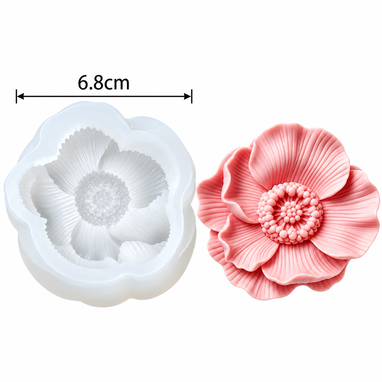 F005MS - Molde de Silicone Papoila
