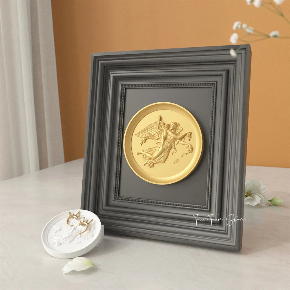 NA019MS- Bandeja Relevo Anjo Silicone Molde