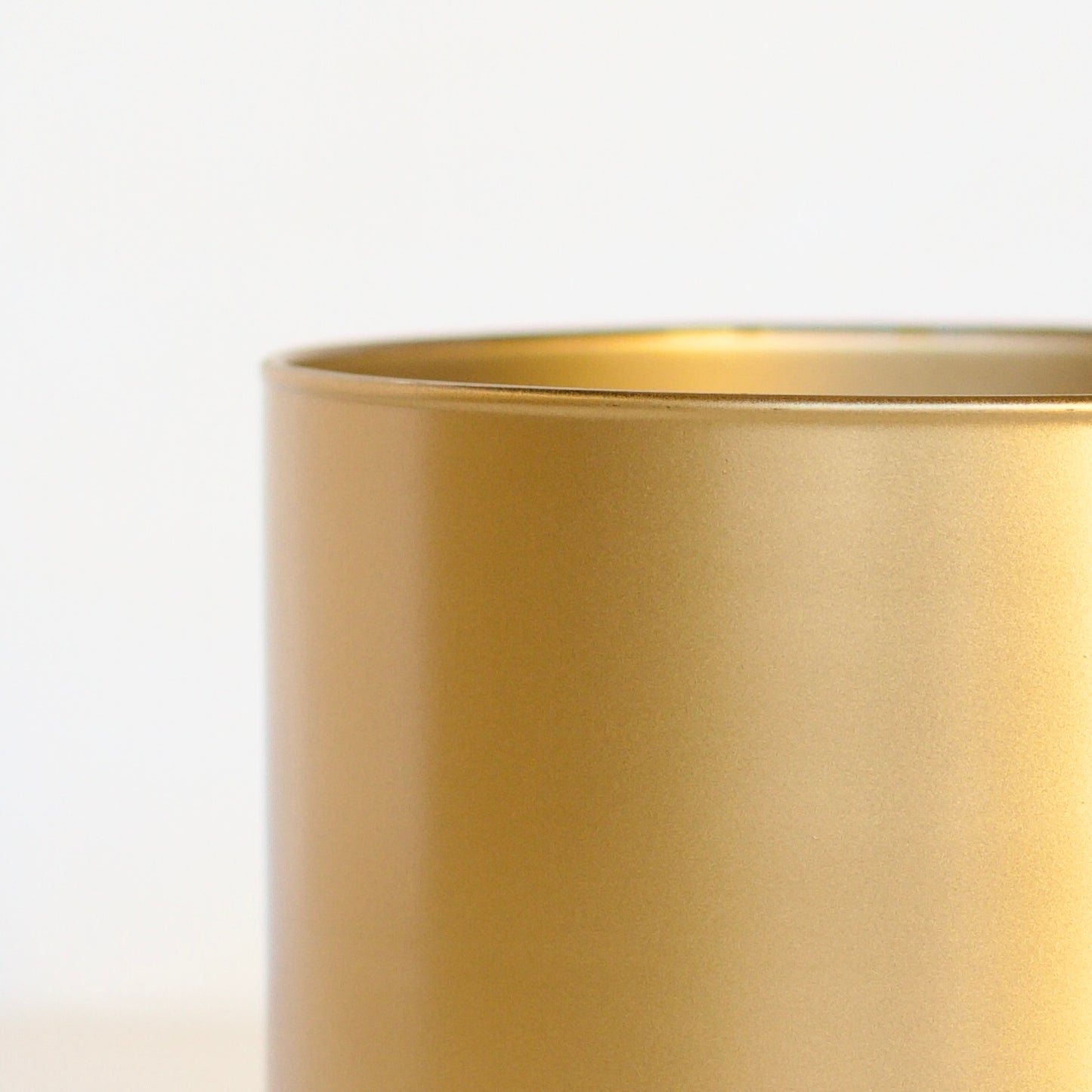 | Pote de Vidro Largo Dourado 100*80mmm