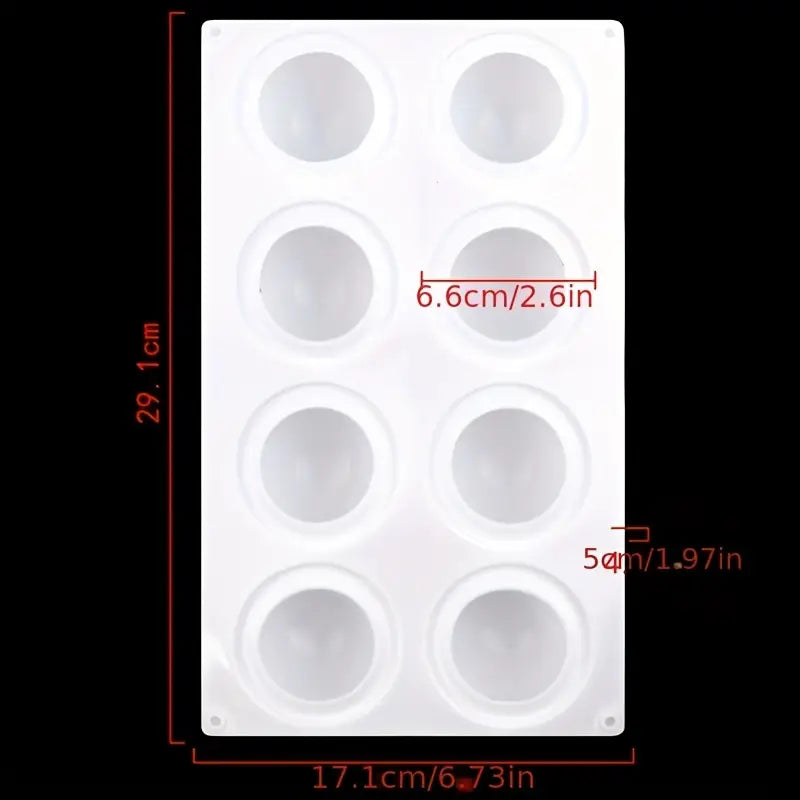 V034MS- Molde Silicone Forma Redonda de Mousse