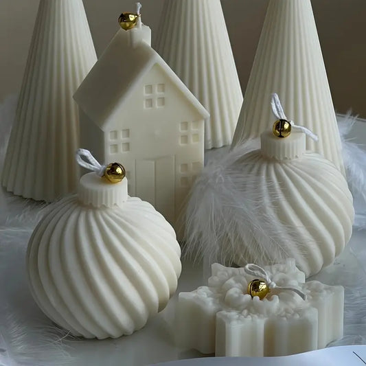 NA074MS - Molde em silicone - bola Natal