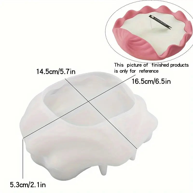 BP035MS - Moldes de Silicone para Suporte de Vela de Concha