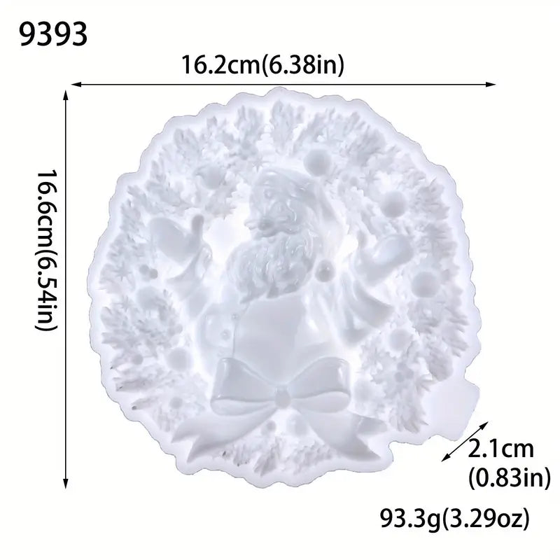 NA121MS- Molde de resina de PaI Natal 2D parede