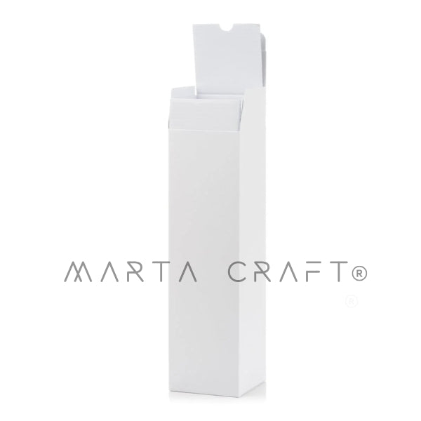 Caixas de papel couché com revestimento canelado - Difussor de varetas | Branco | 72*72*255 mm