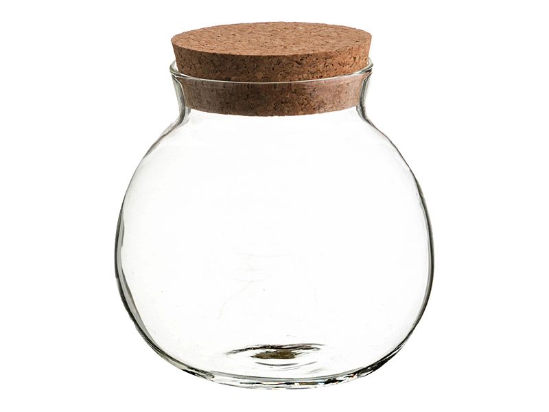 Boião Vidro - Frasco Com Rolha De Cortiça 500ml