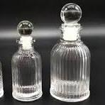 Frasco Vidro Garrafa Francesa Transparente 50mL/100mL + Tampa Vidro Bola