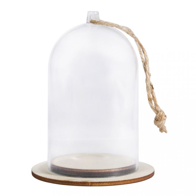 Cúpula | Capuz Plástico C/ Cordão Juta 9cm ø6cm