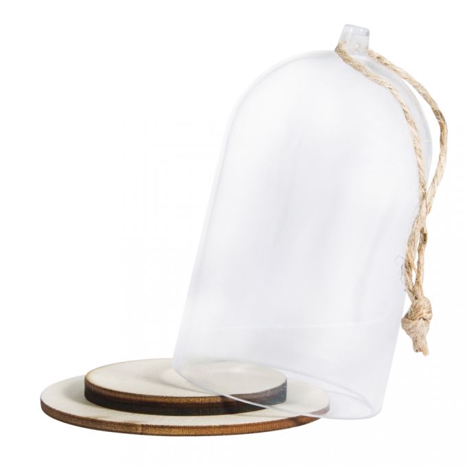 Cúpula | Capuz Plástico C/ Cordão Juta 9cm ø6cm