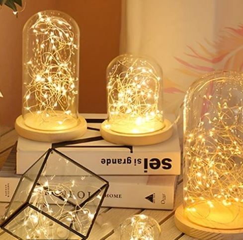 Micro LED-guirlanda de luzes com fio - luz Amarela - 2 M