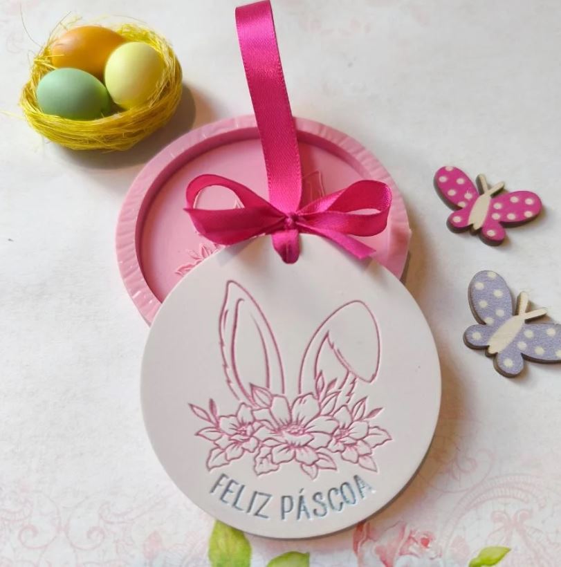 P127MS- Molde em silicone – Feliz Páscoa “”orelhas””