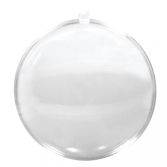 Bola Natal, Plástico, Cristal -Medalhão de plástico 1 unidade 100 mm Rayher
