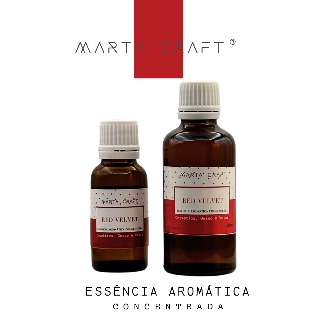 Essência aromática concentrada para Velas e Sabonetes e Gesso - RED VELVET
