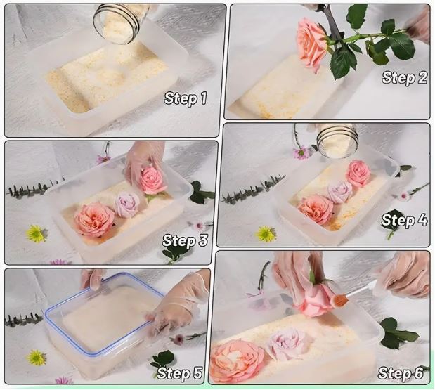 Flower Drying Crystals - Cristais de Sílica Gel para Flores Secas