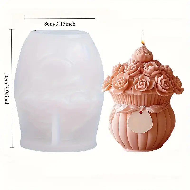 V029MS- Molde Silicone Bouquet de Flores