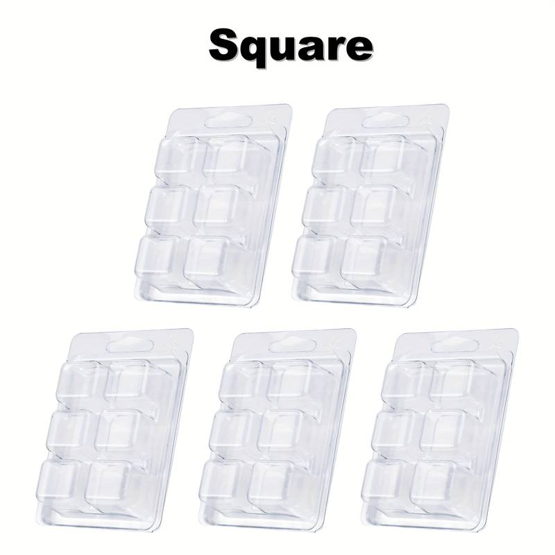 Embalagens para wax melts |plástico transparentes | molde para cera/QUADRADO