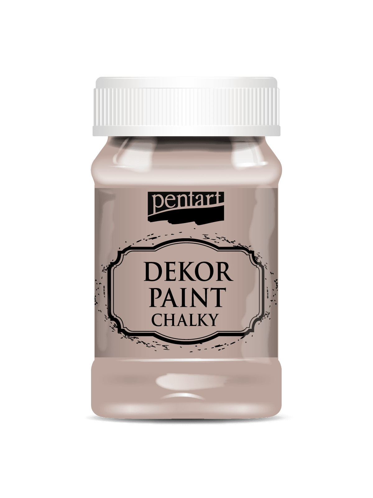 CHALK PAINT - MINT - 100ml - PENTART - TINTA DE GIZ -marrom vintage - 25228