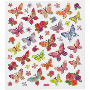 Creativ 27195 - Borboletas - Autocolantes/Stickers (1 folha)