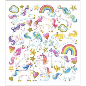 Creativ 29121 - Unicórnios - Autocolantes/Stickers (1 folha)