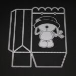 SC024 - Saco + Ursinho - Metal Die Cut