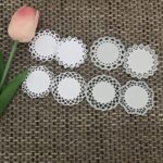 OR001 - Ornamento Circular c/ Renda - Metal Die Cut