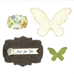 Sizzix 57820000 - Borboleta + Etiquetas - Bigz Metal Die Cut