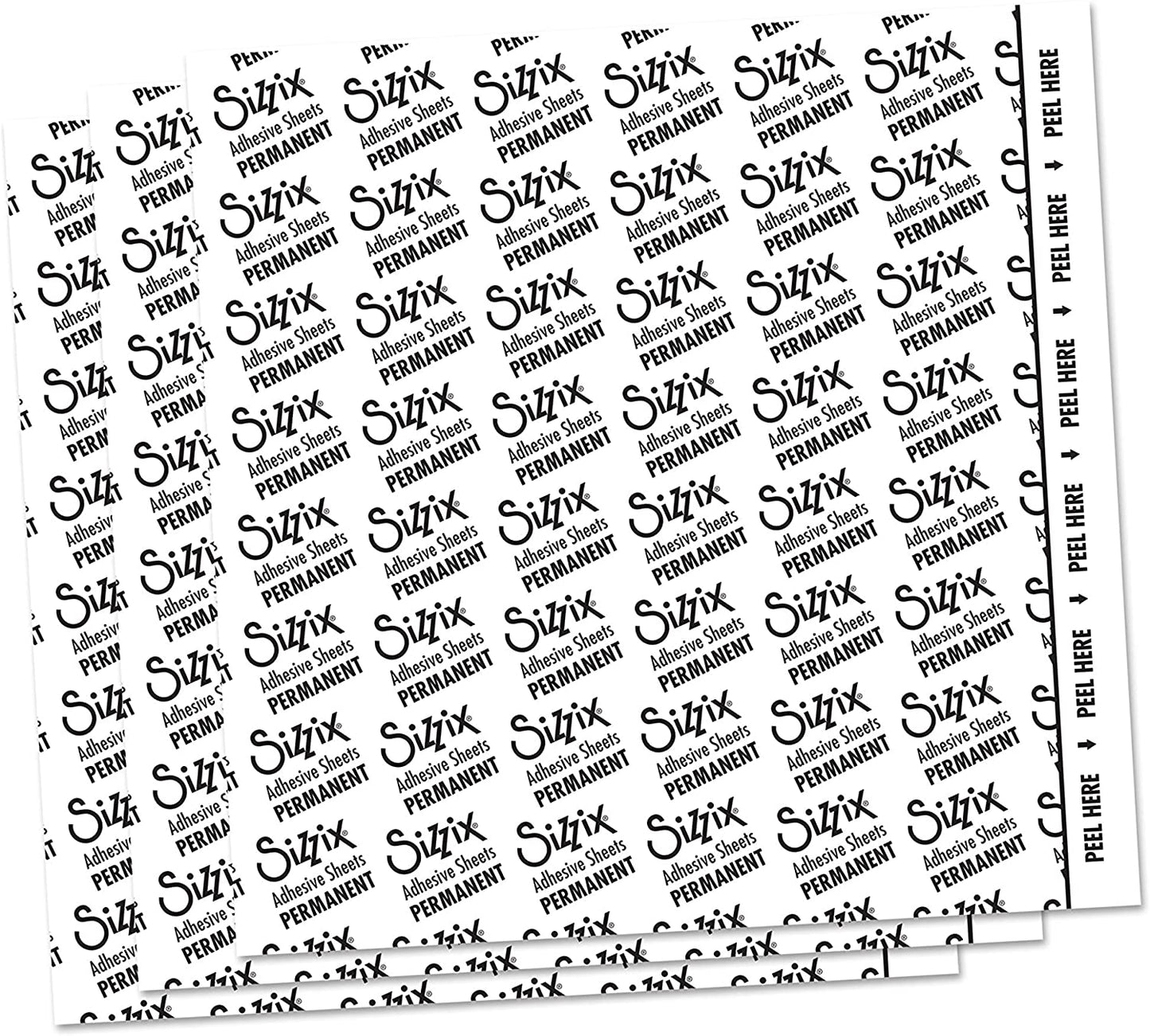 Sizzix 656802 Folhas adesivas 10 folhas / Pacote