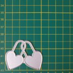 AM012 - Coração Cadeado - Metal Die Cut