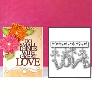 AM020 - Acessório Cartão/Convite "Love" - Metal Die Cut