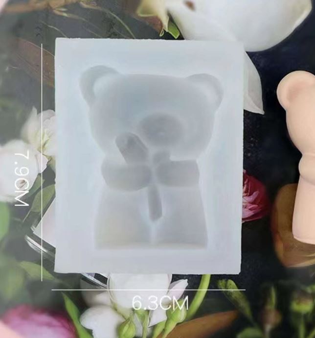 AN034MS- Molde de Silicone design Urso DIY