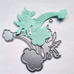 AN035 - Unicórnio + Arco Íris - Metal Die Cut
