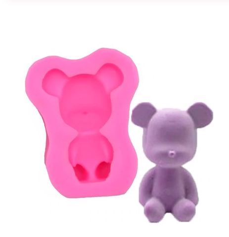 AN036MS- Animal Urso Fofinho Molde de Silicone