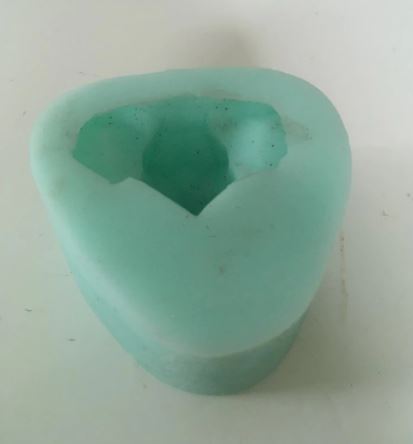 AN057MS- Molde Silicone Cabeça de Elefante Geométrico XMC