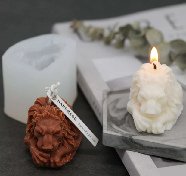 AN067MS - Leão 3D Animal - Molde de Silicone