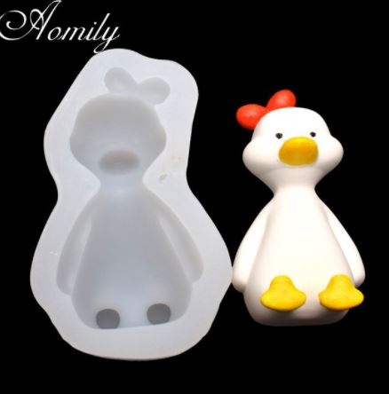 AN087MS -Casal Pato molde de silicone amor