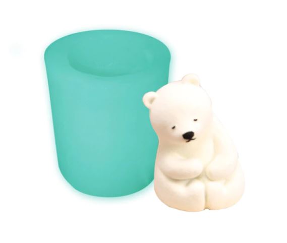 AN096MS - Urso Polar 3 Modeloes escolher Molde de silicone