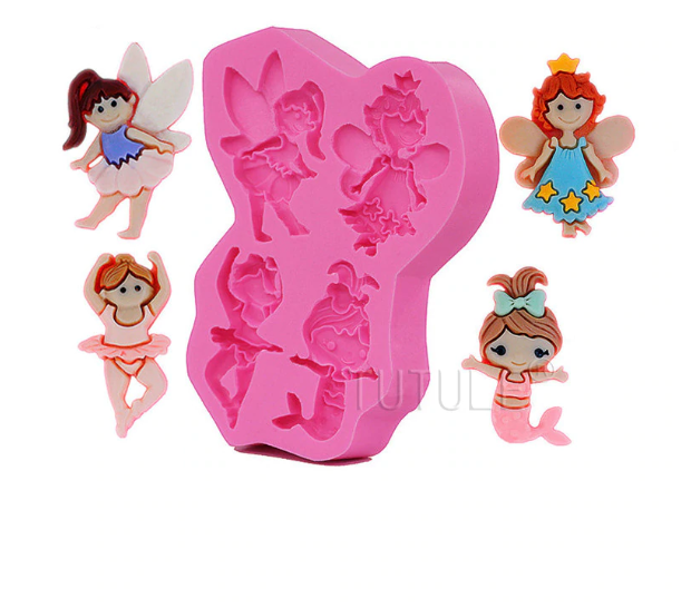 B026MS - Set Menina - Molde de Silicone