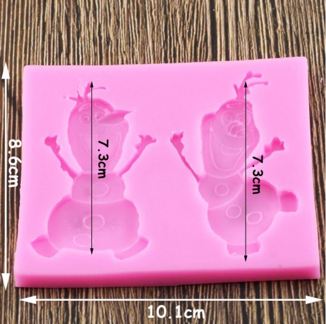 B035MS - Set 2 PC Olaf Frozen - Molde de Silicone