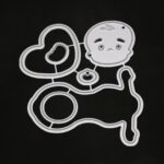 BB011 - Set Bebé c/ Chupeta - Metal Die Cut