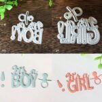 BB015 - "It's a Girl" - "It's a Boy" - Metal Die Cut