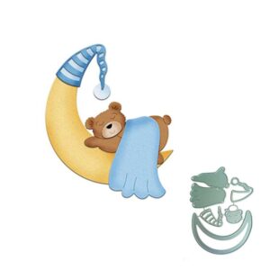 BB017 - Urso + Lua - Metal Die Cut