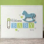BB048 - Roupa Onesie Bebé + Cavalo Baloiço - Metal Die Cut