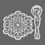 BBM004 - Bailarina 3D - Metal Die Cut