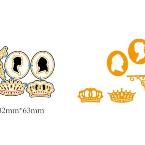 BBM107 - Coroas + Rei + Rainha - Metal Die Cut